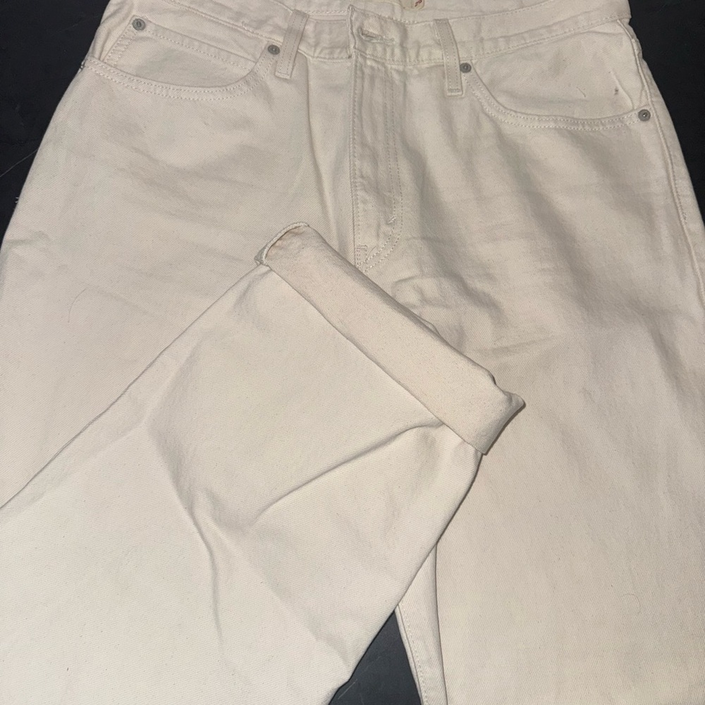 Women's White Levi Strauss Jeans